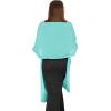 imageBlackButterfly Chiffon Bridesmaid Wedding Evening Shawl WrapAqua Blue
