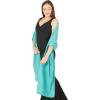 imageBlackButterfly Chiffon Bridesmaid Wedding Evening Shawl WrapAqua Blue