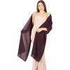 imageBlackButterfly Chiffon Bridesmaid Wedding Evening Shawl WrapDark Purple