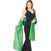 imageBlackButterfly Chiffon Bridesmaid Wedding Evening Shawl WrapEmerald