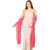 imageBlackButterfly Chiffon Bridesmaid Wedding Evening Shawl WrapHot Pink