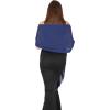 imageBlackButterfly Chiffon Bridesmaid Wedding Evening Shawl WrapMidnight Blue