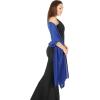 imageBlackButterfly Chiffon Bridesmaid Wedding Evening Shawl WrapRoyal Blue