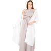 imageBlackButterfly Chiffon Bridesmaid Wedding Evening Shawl WrapWhite