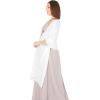 imageBlackButterfly Chiffon Bridesmaid Wedding Evening Shawl WrapWhite