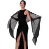 imageBlackButterfly Metallic Sparkle Bridal Wedding Party Evening Shawl Pashmina WrapBlack