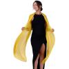 imageBlackButterfly Metallic Sparkle Bridal Wedding Party Evening Shawl Pashmina WrapGold