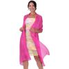 imageBlackButterfly Metallic Sparkle Bridal Wedding Party Evening Shawl Pashmina WrapHot Pink