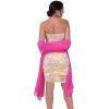 imageBlackButterfly Metallic Sparkle Bridal Wedding Party Evening Shawl Pashmina WrapHot Pink