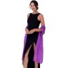 imageBlackButterfly Metallic Sparkle Bridal Wedding Party Evening Shawl Pashmina WrapIndigo