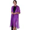 imageBlackButterfly Metallic Sparkle Bridal Wedding Party Evening Shawl Pashmina WrapIndigo