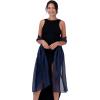 imageBlackButterfly Metallic Sparkle Bridal Wedding Party Evening Shawl Pashmina WrapMidnight Blue