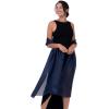imageBlackButterfly Metallic Sparkle Bridal Wedding Party Evening Shawl Pashmina WrapMidnight Blue