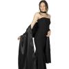 imageBlackButterfly Satin Shawl Bridesmaid Wedding Wrap ScarfBlack