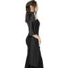 imageBlackButterfly Satin Shawl Bridesmaid Wedding Wrap ScarfBlack