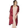 imageBlackButterfly Satin Shawl Bridesmaid Wedding Wrap ScarfBurgundy