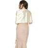 imageBlackButterfly Satin Shawl Bridesmaid Wedding Wrap ScarfChampagne