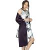 imageBlackButterfly Satin Shawl Bridesmaid Wedding Wrap ScarfDark Purple