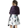 imageBlackButterfly Satin Shawl Bridesmaid Wedding Wrap ScarfDark Purple