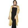 imageBlackButterfly Satin Shawl Bridesmaid Wedding Wrap ScarfGold