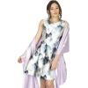 imageBlackButterfly Satin Shawl Bridesmaid Wedding Wrap ScarfLilac