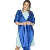 imageBlackButterfly Satin Shawl Bridesmaid Wedding Wrap ScarfRoyal Blue