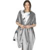 imageBlackButterfly Satin Shawl Bridesmaid Wedding Wrap ScarfSilver