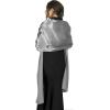 imageBlackButterfly Satin Shawl Bridesmaid Wedding Wrap ScarfSilver
