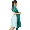 imageBlackButterfly Satin Shawl Bridesmaid Wedding Wrap ScarfTeal Green