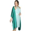 imageBlackButterfly Satin Shawl Bridesmaid Wedding Wrap ScarfTeal Green