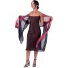 imageBlackButterfly Satin Silky Bridal Wedding Party Evening Shawl Pashmina WrapBlack  Red