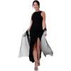imageBlackButterfly Satin Silky Bridal Wedding Party Evening Shawl Pashmina WrapBlack  Silver