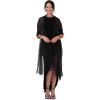 imageBlackButterfly Satin Silky Bridal Wedding Party Evening Shawl Pashmina WrapBlack