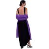 imageBlackButterfly Satin Silky Bridal Wedding Party Evening Shawl Pashmina WrapIndigo