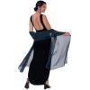 imageBlackButterfly Satin Silky Bridal Wedding Party Evening Shawl Pashmina WrapMidnight Blue