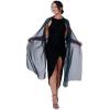 imageBlackButterfly Satin Silky Bridal Wedding Party Evening Shawl Pashmina WrapMidnight Blue