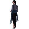 imageBlackButterfly Satin Silky Bridal Wedding Party Evening Shawl Pashmina WrapMidnight Blue