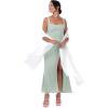 imageBlackButterfly Satin Silky Bridal Wedding Party Evening Shawl Pashmina WrapWhite