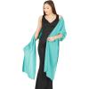 imageBlackButterfly Chiffon Bridesmaid Wedding Evening Shawl WrapAqua Blue