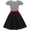 imageBlackButterfly Kids Maria Vintage Striped Pin Up DressBlack
