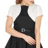 imageBlackButterfly Satin Bolero Shrug  Short SleeveIvory