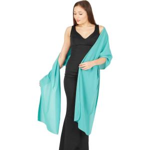 imageBlackButterfly Chiffon Bridesmaid Wedding Evening Shawl WrapAqua Blue