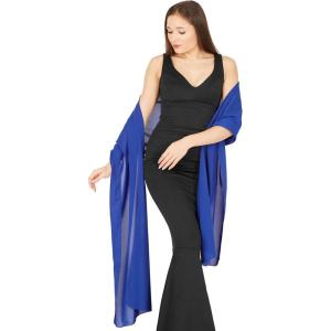 imageBlackButterfly Chiffon Bridesmaid Wedding Evening Shawl WrapRoyal Blue