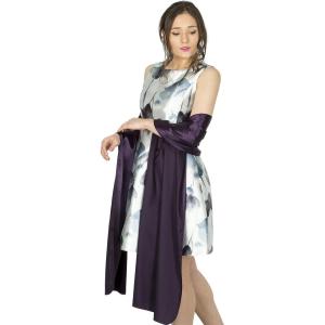 imageBlackButterfly Satin Shawl Bridesmaid Wedding Wrap ScarfDark Purple
