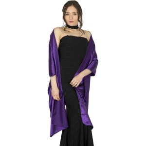 imageBlackButterfly Satin Shawl Bridesmaid Wedding Wrap ScarfIndigo