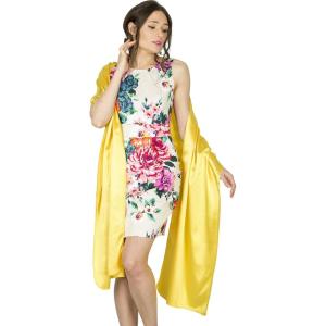imageBlackButterfly Satin Shawl Bridesmaid Wedding Wrap ScarfYellow