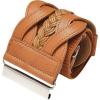 imageBlackButterfly 3 Inch Wide Waspie Elastic Vintage Braided Buckle Waist BeltBrown