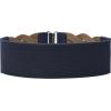 imageBlackButterfly 3 Inch Wide Waspie Elastic Vintage Braided Buckle Waist BeltMidnight Blue