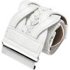 imageBlackButterfly 3 Inch Wide Waspie Elastic Vintage Braided Buckle Waist BeltWhite