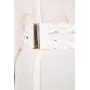imageBlackButterfly 3 Inch Wide Waspie Elastic Vintage Braided Buckle Waist BeltWhite